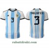 Argentina Nicolas Tagliafico 3 Hjemme VM 2022 - Herre Fotballdrakt
